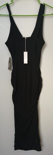 Size 1 / XS STANDARD JAMES PERSE Brand New Black Ruffled Dress - Picture 2 of 6
