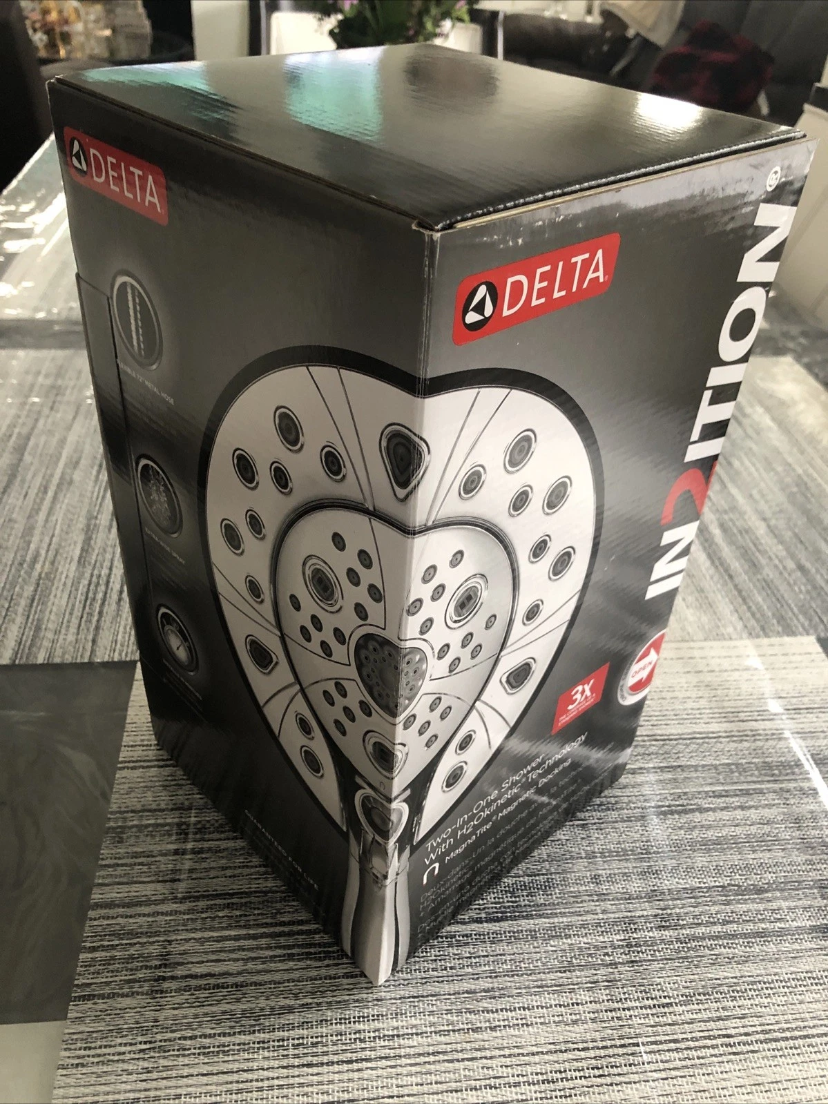 Delta 75589 In2ition 2.0 GPM Multi Function Shower Head With H2OKinetic- Chrome