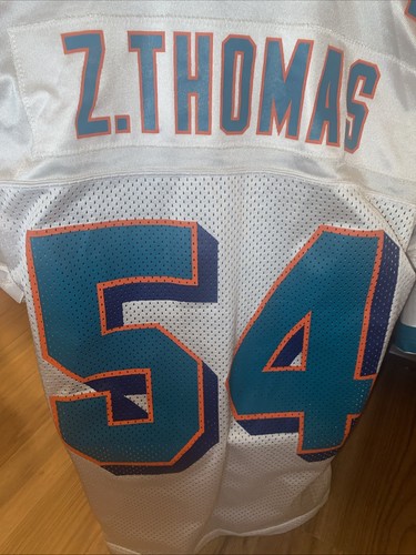 Nike Team NFL Miami Dolphins Zach Thomas #54 White Football Jersey Sz Medium - Picture 6 of 13