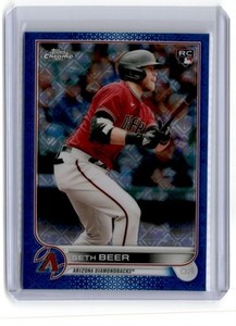 2022 Topps Chrome Logofractor Blue Seth Beer Rookie 026/150 Arizona Diamondbacks