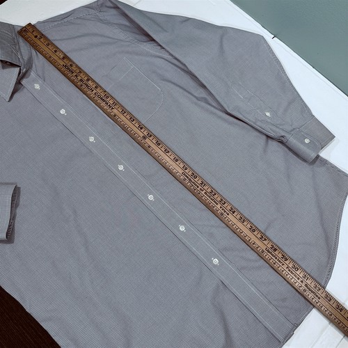 Jos A Bank Camicia Uomo 17-34 Sartoriale Vestibilità Elegante con Manica Lunga in Viola Bianco - Foto 6 di 7