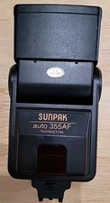 SunPak Auto 355 AF Thyristor Flash TESTED WORKING