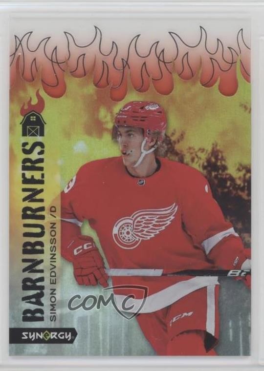 2023-24 Upper Deck Synergy Barnburners! Simon Edvinsson #BARN-1 Rookie RC