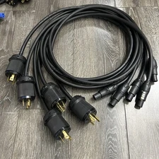 Lot Of 5 Adapter L6-20 Male Twist-Lok To PowerCON True1 Female Stage  6ft Cable