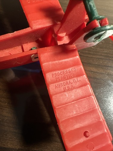 Vintage verarbeitete Plastik / Tim Mee Toys & Aurora WWI Französisch Nieuport Fokker - Bild 15 von 24