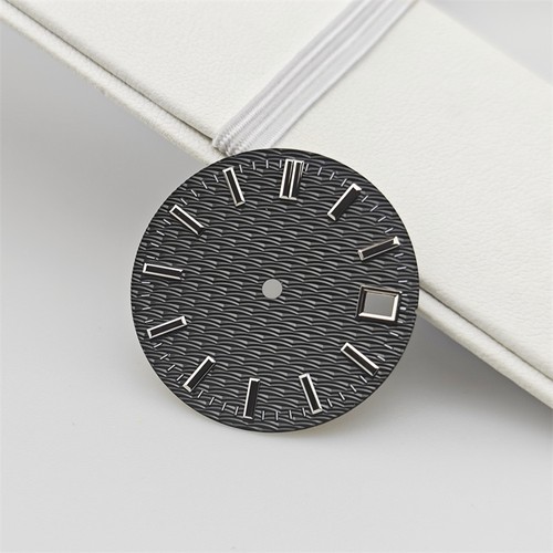 Neu 28,5 mm Wellen leuchtendes metallisches Zifferblatt Datum für NH35/36 Uhrwerk - Bild 19 von 30