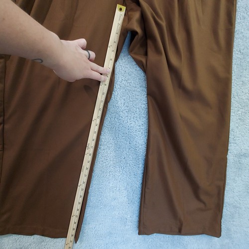 J Jill Pants Women's 22 Brown Wide Leg Pleated Pockets Office Career Work Casual - Picture 7 of 15