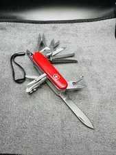 VICTORINOX Swiss Champ 1990s The HIGHEST QUALITY! Swiss Army Knife + Belt Pounch