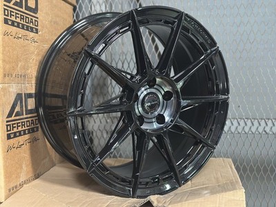 New 18x8.5 ET40 AD WHEEL VR-F505 (4 Wheel) 5x114.3 fit Honda Toyota Mazda Black