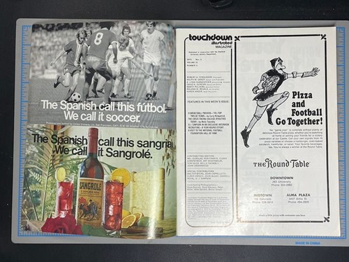 Touchdown Illustrated Stanford vs USC Trojans Gameday Program November 9, 1974 - Picture 3 of 12