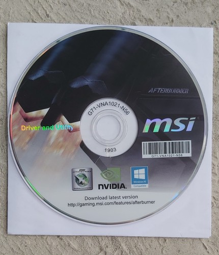 🖥️ MSI Afterburner Driver & Utility Disc (G71-VNA1021-N56) - 第 1/1 張圖片
