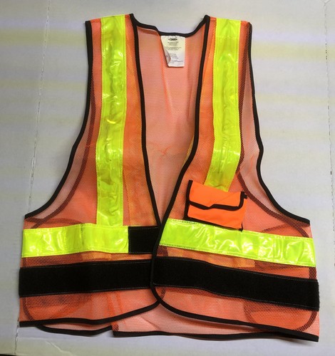 Condor LED Beleuchtung orange reflektierende Verkehrssicherheit Weste Universal Halloween - Bild 3 von 6