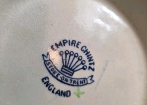 VINTAGE EMPIRE CHINTZ STOKE ON TRENT ENGLAND LIDDED DISH RARE FIND EC - Picture 3 of 5