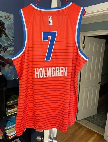 Chet Holmgren Oklahoma City Thunder Rookie Jordan Basketball Jersey 2xl 56 - Picture 4 of 5