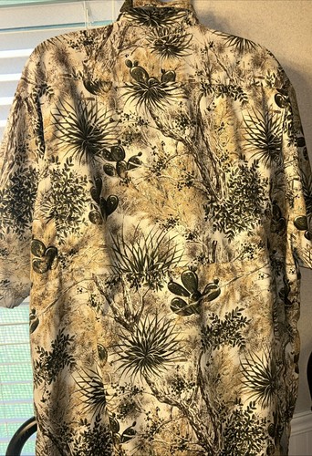 Game Guard Shooting Button Shirt Men 5xl Beige Vented Fishing Hunting Desert - Picture 5 of 10