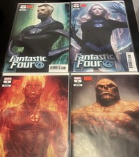 Fantastic Four #1 Artgerm Variant Set di 4 fumetti Marvel completi 2018 quasi nuovi