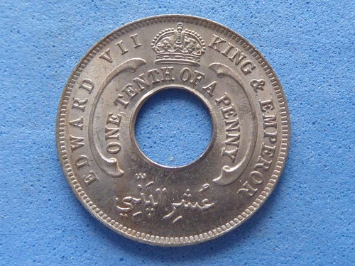 1313) 10° Penny Africa Occidentale Britannica 1908 Alta Qualità £2,00 - Foto 2 di 2