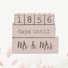  Wooden Countdown Calendar DIY Wedding Calendar Desktop Decoration Calendar