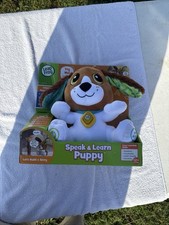 Leap Frog Speak & Learn Puppy Interactive Talking Plush Toy, New
