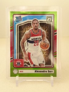 2024-25 Donruss Optic #276 Alexandre Sarr Lime Green Prizm RC /149 Wizards