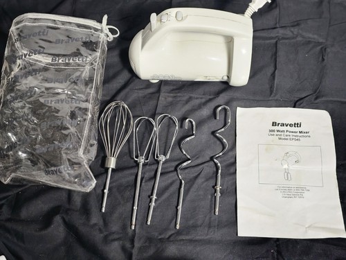 Bravetti EP545 300W Hand Mixer Retractable Cord/ 4 Attachments - Picture 4 of 10