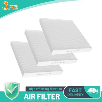 3x Cabin Air Filters for Ram 1500 2500 Mazda CX-7 Jeep Wagoneer Grand Wagoneer