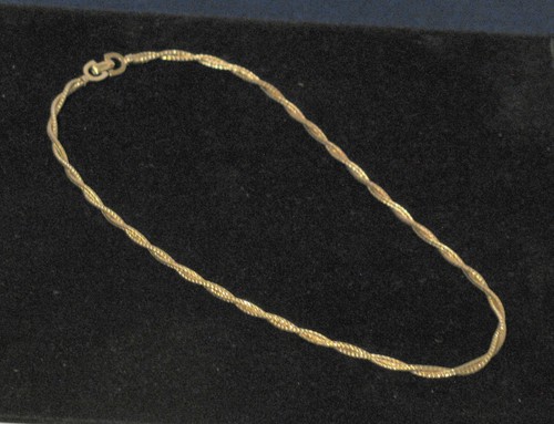 COLLANA CH DIOR ORO DOPPIO FILO RITORTO/INTRECCIATO CHIUSURA A SCATTO