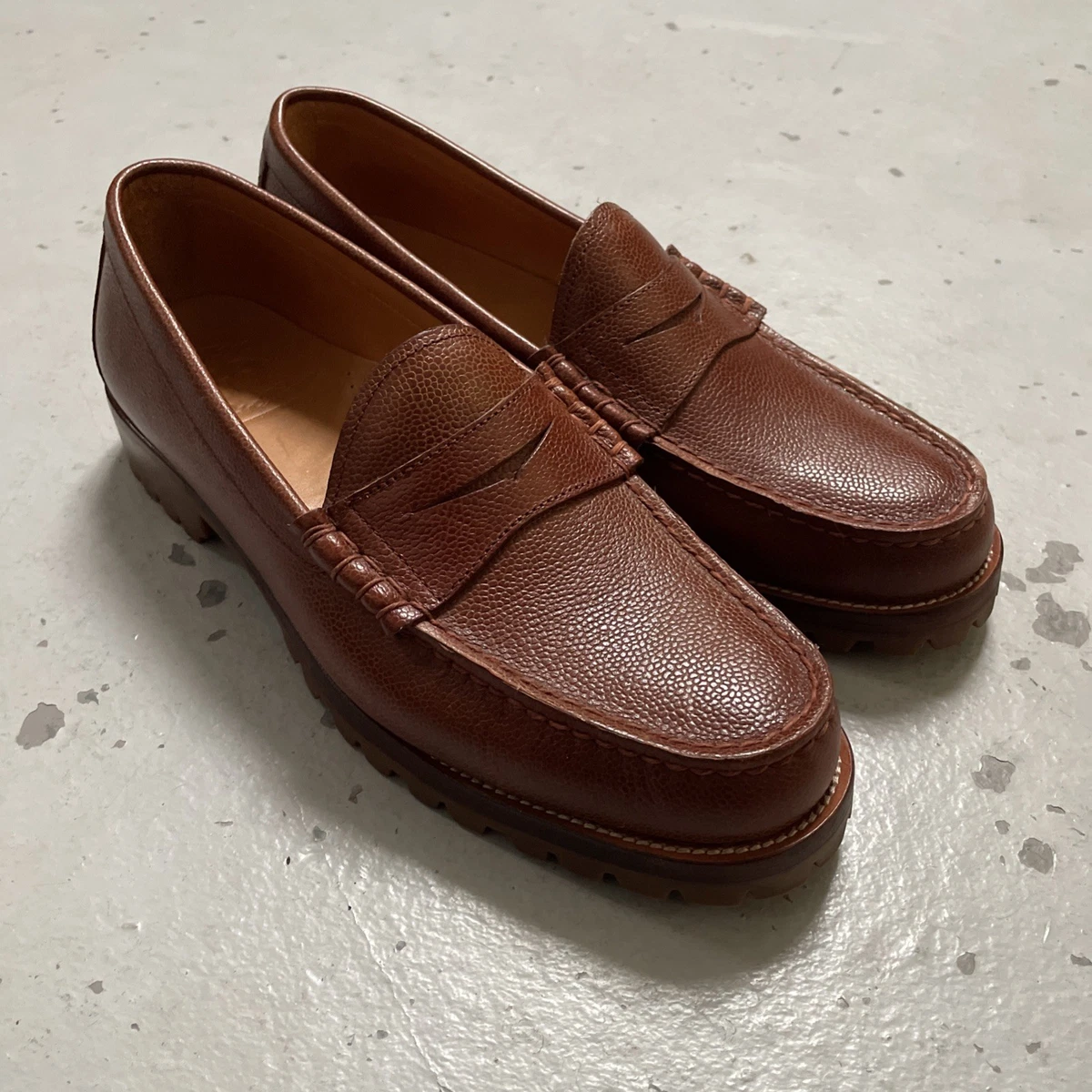 Brooks Brothers Greenwich Mocassino Uomo, Pelle Marrone, 42 EU - Stile Classico E Senza Tempo