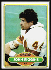 1980 Topps #390 John Riggins - Washington Redskins (EX+)