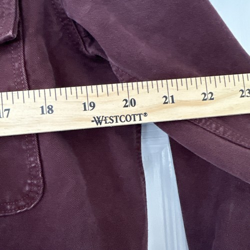 Banana Republic Coat Burgundy Cotton Winter Jacket - Picture 10 of 11