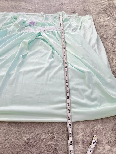 Vintage Sears Take Nine Maternity / Nursing Nightgown Discreet Access Size Large - Picture 8 of 11