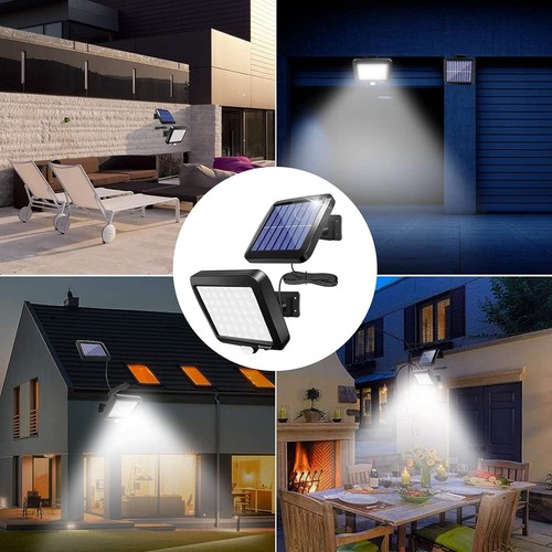 Lámpara de exterior de montaje en pared 56 luces solares LED de 180 lúmenes de atardecer a amanecer - Imagen 5 de 7