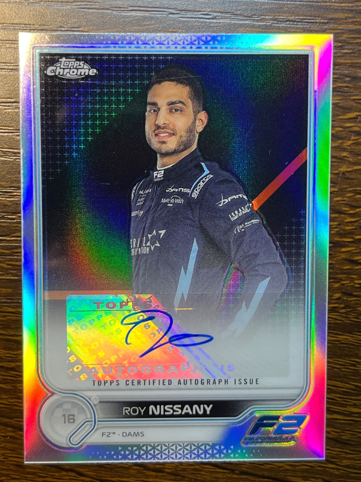 2022 Topps Chrome Formula 1 F1 Roy Nissany Refractor Auto #CAC-RN F2