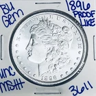 1896 BU UNCIRCULATED MORGAN SILVER DOLLAR AUTHENTIC U.S. MINT FREE SHIPPING 3611