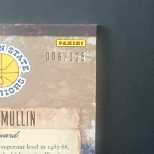Parche de materiales vintage 2013-14 Panini Court Kings Chris Mullin/125 - Imagen 3 de 3