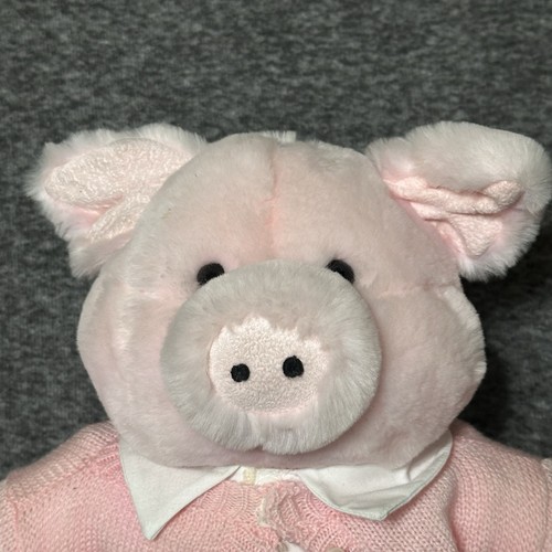 Build-A-Bear Workshop Pink Pig Wire Ears Curly Tail 17" Retired BABW BAB - Picture 5 of 11