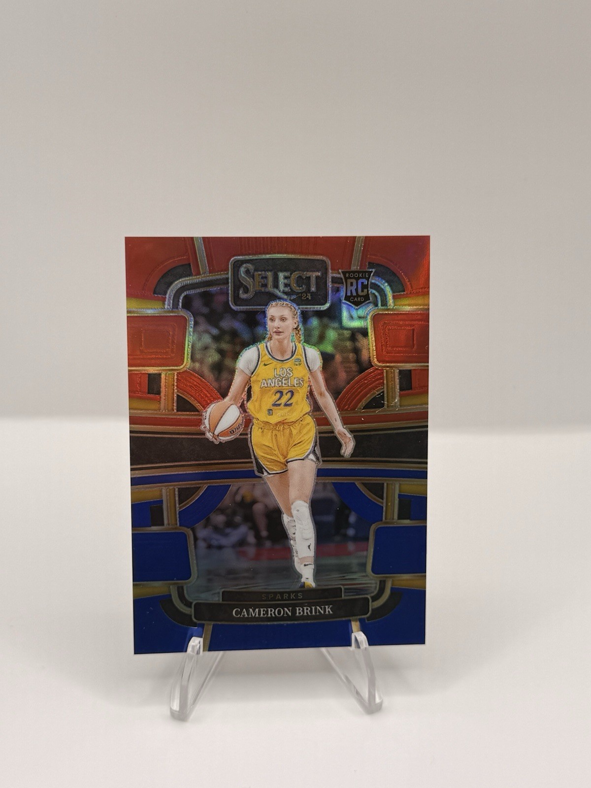 2024 Panini Select WNBA - Concourse Cameron Brink #56 Red & Blue Prizm /399 (RC)