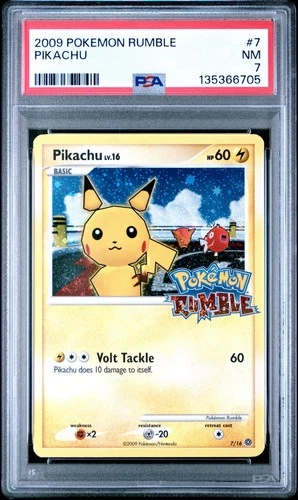 2009 Pokemon Rumble #7 Pikachu PSA 7