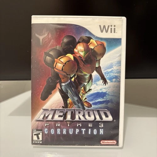 Metroid Prime 3 Corruption Wii 2007 Tested Working Authentic Complete CIB