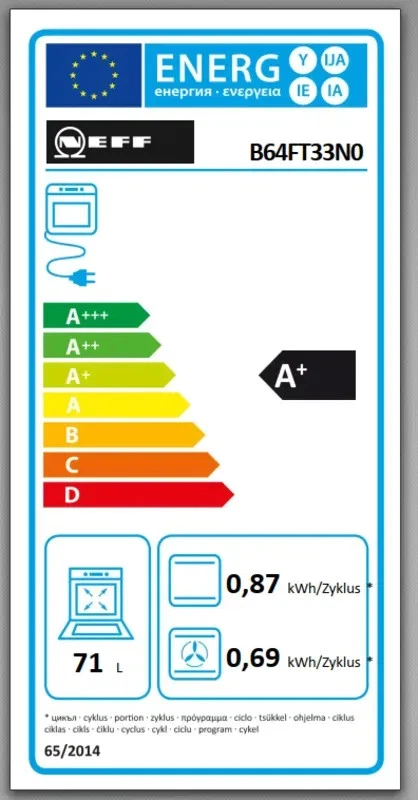 NEFF Dampfbackofen B64FT33N0 60cm Edelstahl Slide&Hide A+ Home Connect 71L - Bild 2 von 4