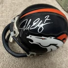 John Elway Denver Broncos Autographed Mini Helmet NFL Ridell HOF Hall Of Fame