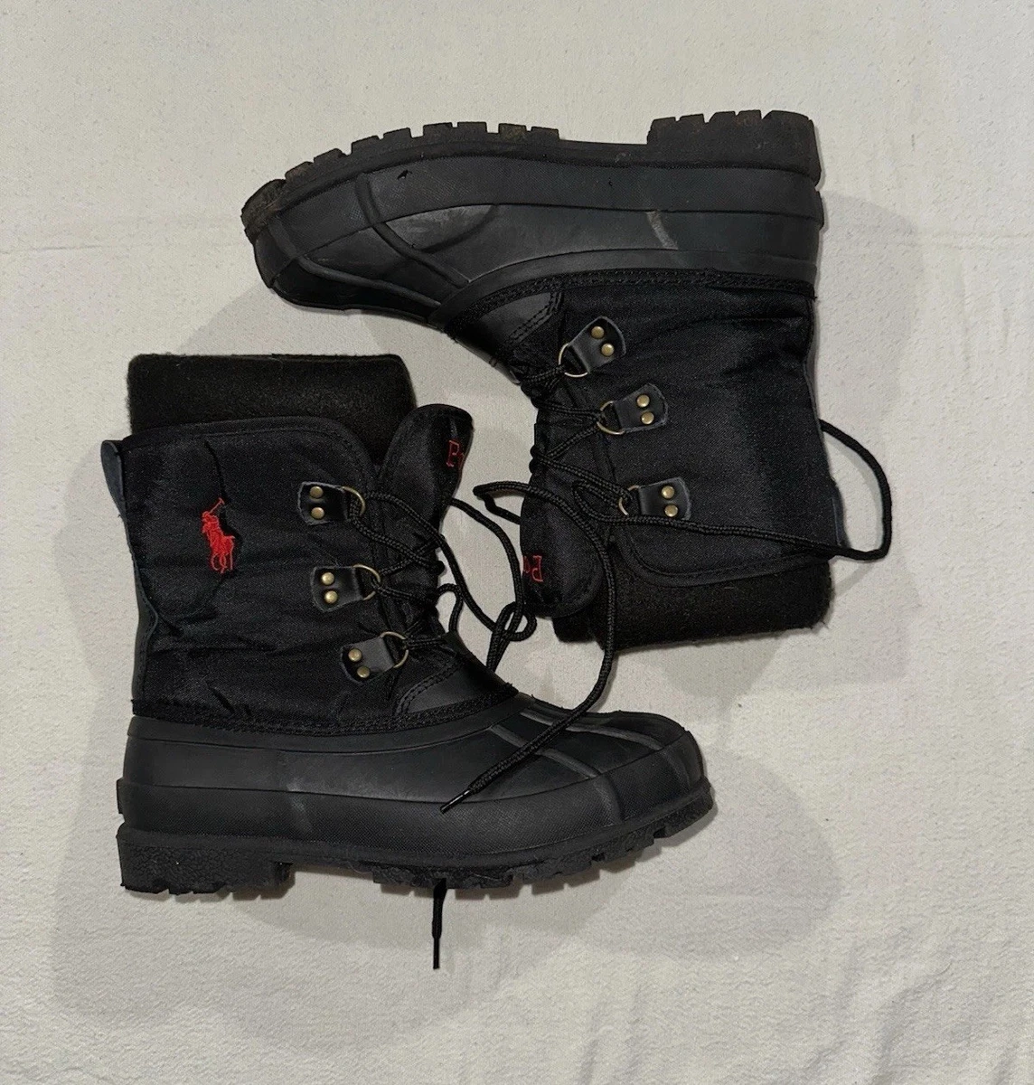 Polo by Ralph Lauren Black and Red Men\'s Rain & Snow Boots Polo Ralph Lauren Black Rubber Boots for Men for Sale - Shop  main image 2