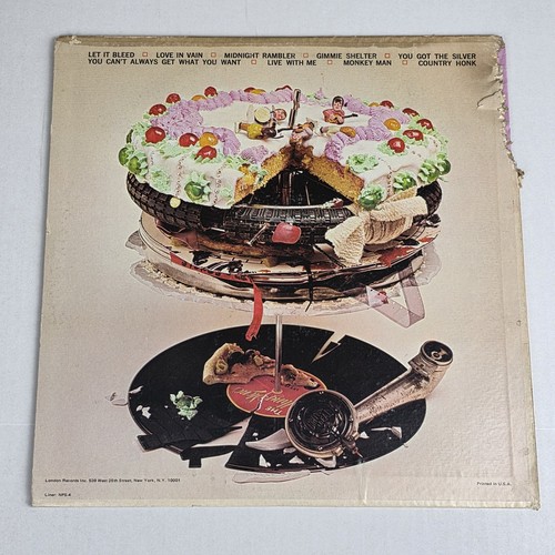 Rolling Stones Let It Bleed Vinyl LP 1969 London Records Classic Rock Album - Picture 2 of 9