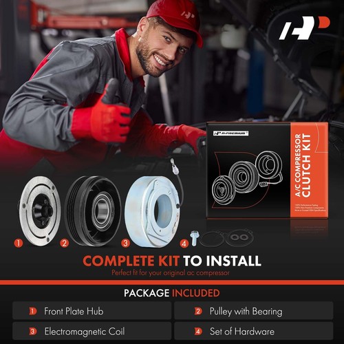 Kit Frizione Compressore Aria Condizionata A-Premium Compatibile con BMW X5 200... - Foto 2 di 8