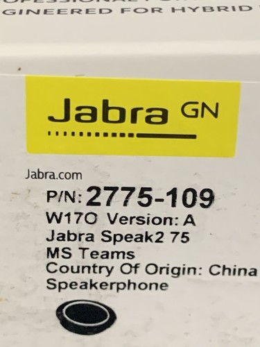 Haut-parleur Bluetooth sans fil Jabra Speak2 75 - Photo 2/7