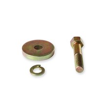 Mr Gasket Harmonic Balancer Bolt 945G; 7/16-20 x 2.25 in. Gold Zinc, Hex for SBC