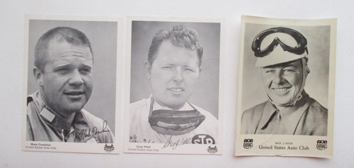 3 Vintage USAC Auto Race 5 x 7 Photo 1960s Greg Weld, Mark Donohue, Andy Linden - Picture 1 of 10