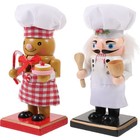  2 Pcs Weihnachten Nussknacker Figuren Weihnachts Nussknacker-Ornamente