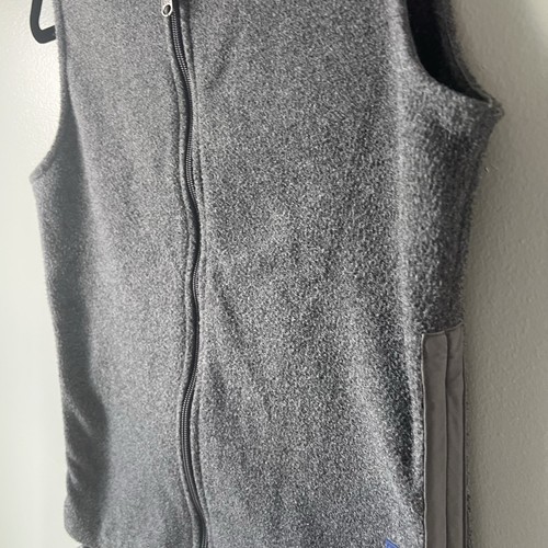 Abercrombie & Fitch gilet donna grigio con accenti blu anni 90, taglia small - Foto 3 di 11