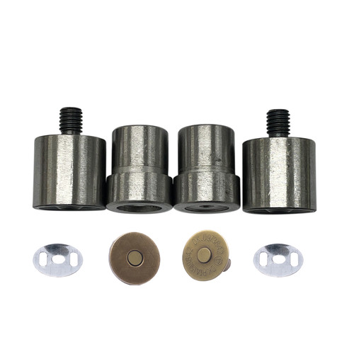 Herramienta de troquel para tachuelas a presión jeans botones remaches agujero hueco perforador - Imagen 46 de 60
